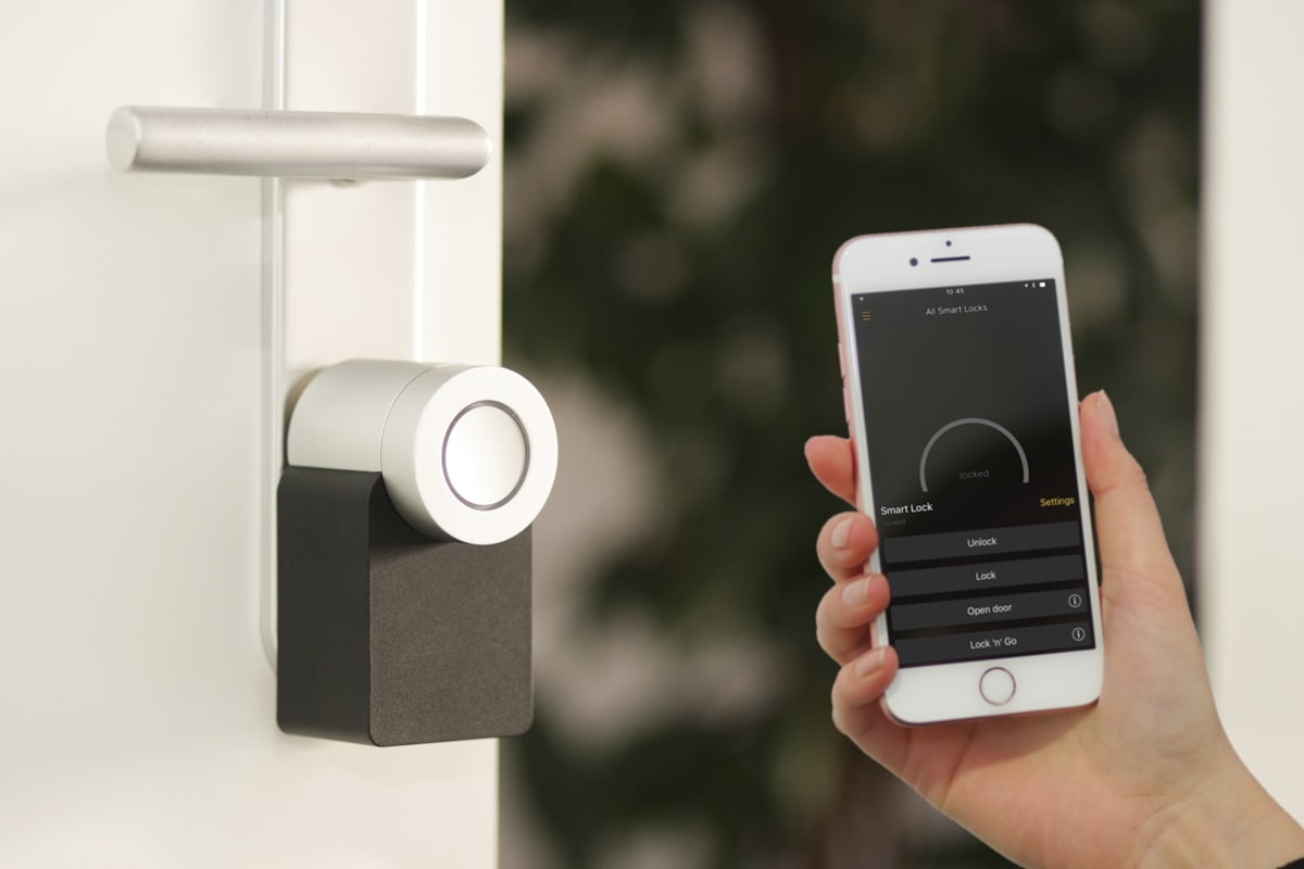 Unlocking a door from a phone app